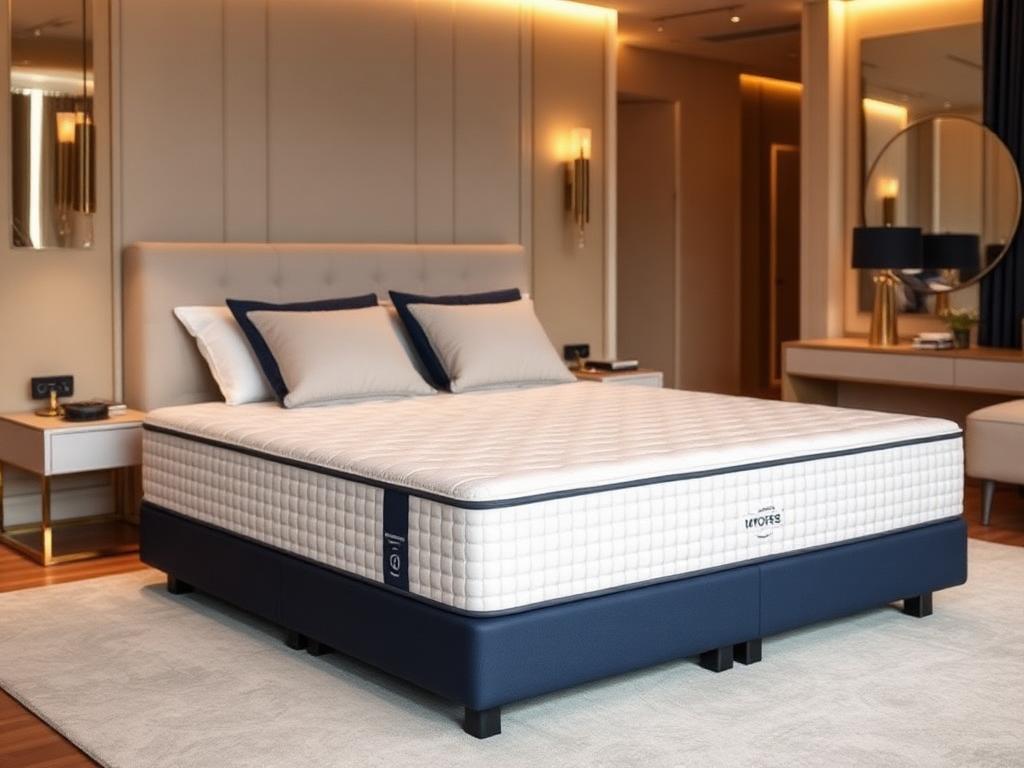 Colchão Ortobom AirTech Premium em suíte de luxo